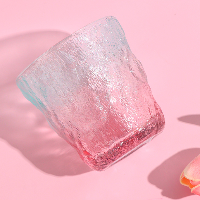 Gradient Glacier Soda-lime Glass(Pink and Green)300ml/10.1fl