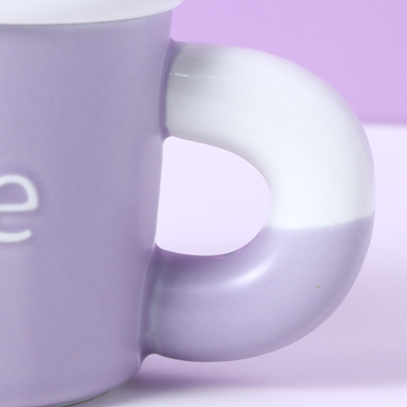 350ml Macaron pure Series Ceramic Cup (mixed)