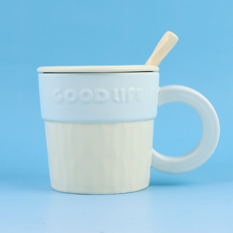 Nordic color contrast basic ceramic cup (mixed)