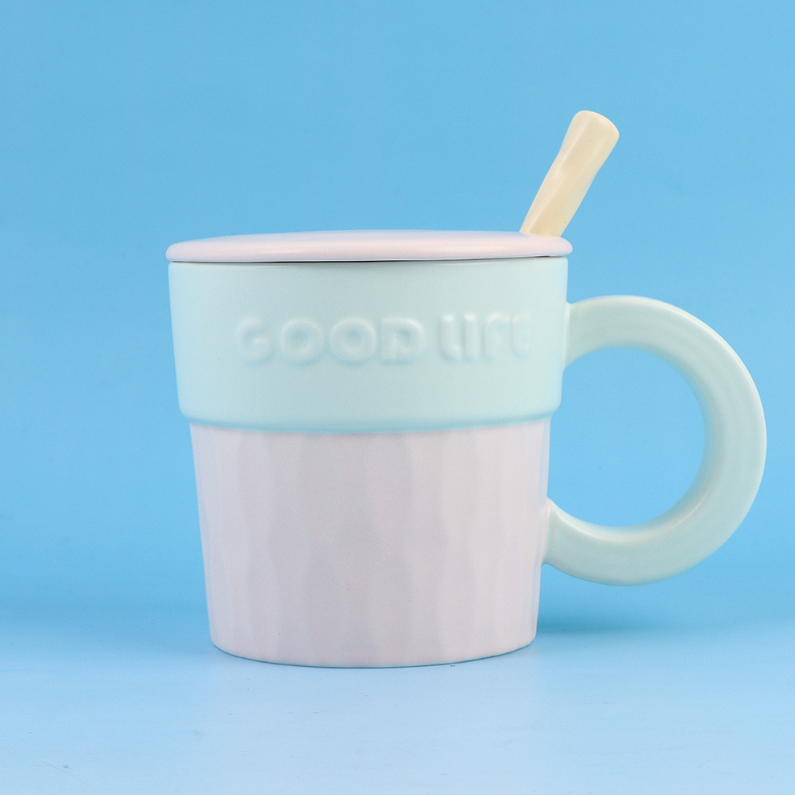 Nordic color contrast basic ceramic cup (mixed)