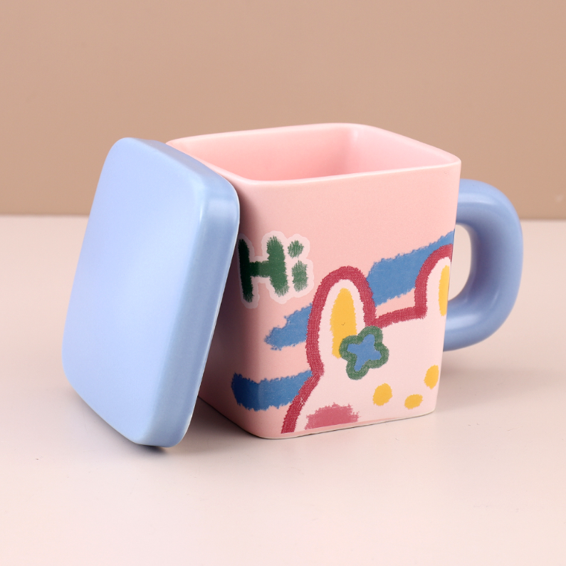 350ML Dopamine Pen Shape ceramic Cup (mixed color)