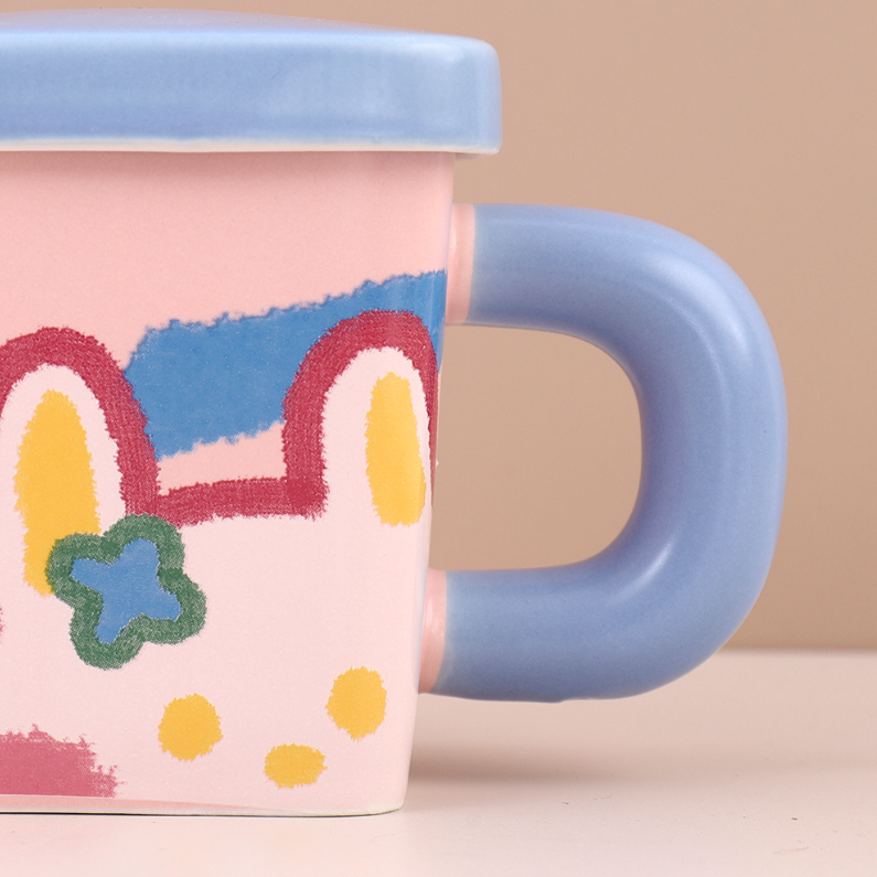 350ML Dopamine Pen Shape ceramic Cup (mixed color)