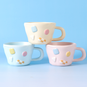 Geometric Accessories Handmade Creative Ceramic Cup (Mixed c