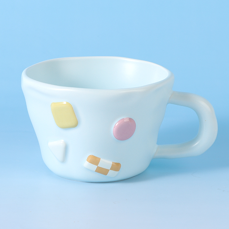 Geometric Accessories Handmade Creative Ceramic Cup (Mixed c