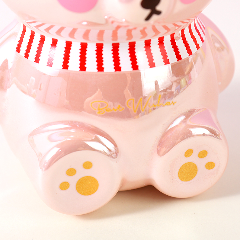 800ml/27.0fl.oz. Cute Funny Polar Bear Ceramic Cup (Pink) HB 032