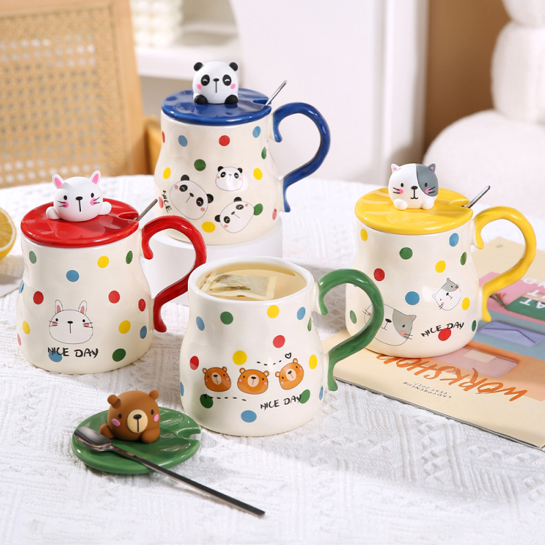 470mL/15.89fl.oz. Cartoon Shape Ceramic Cup