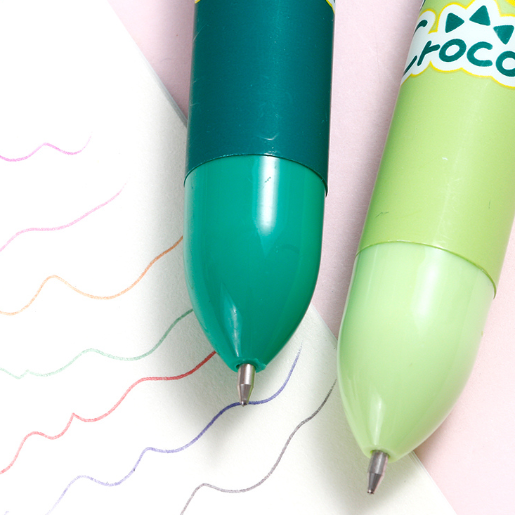 Interesting Crocodile eight color ballpoint pen 0.7mm