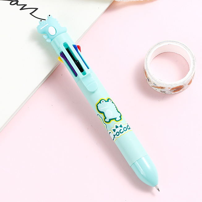 Interesting Crocodile eight color ballpoint pen 0.7mm