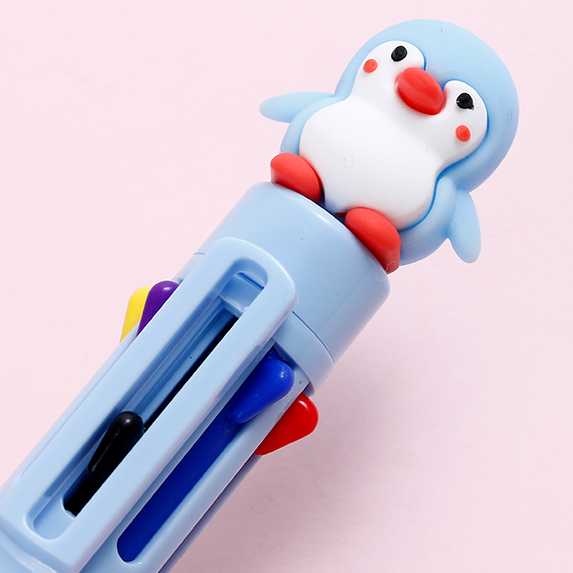 Ice Penguin eight color ballpoint pen 0.7mm
