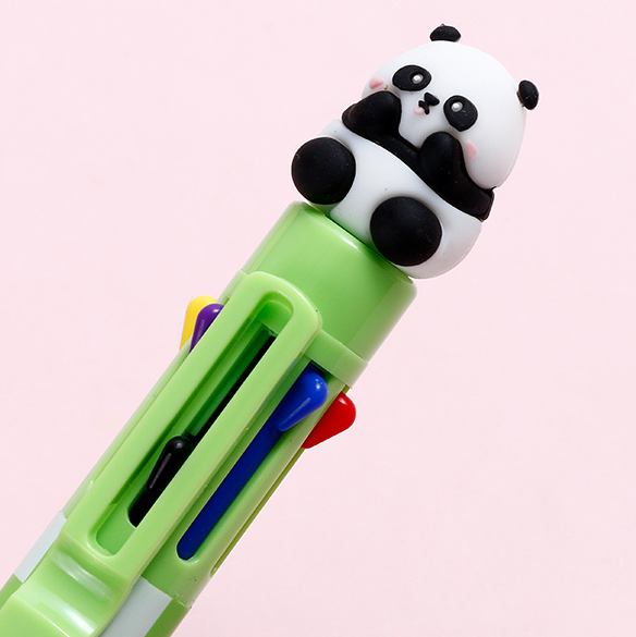 Leisure Panda eight color ballpoint pen 0.7mm