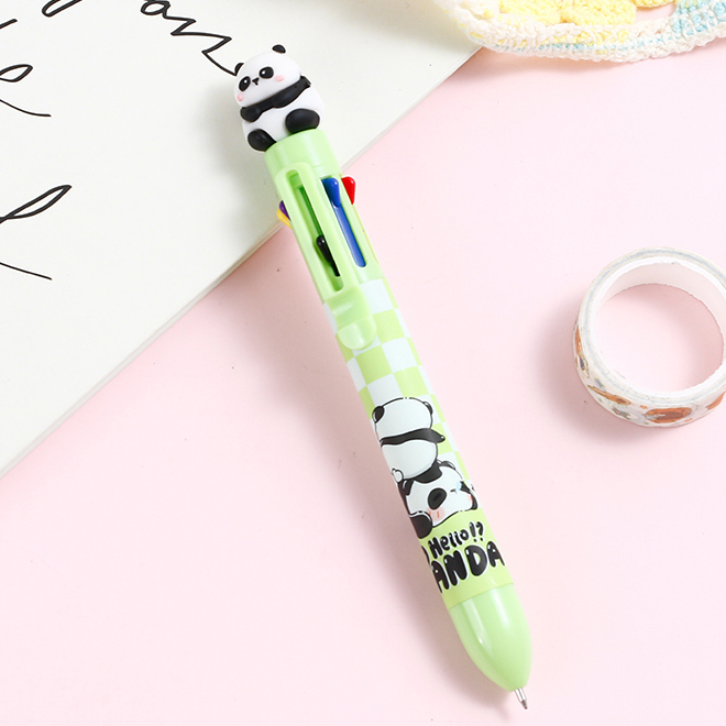 Leisure Panda eight color ballpoint pen 0.7mm