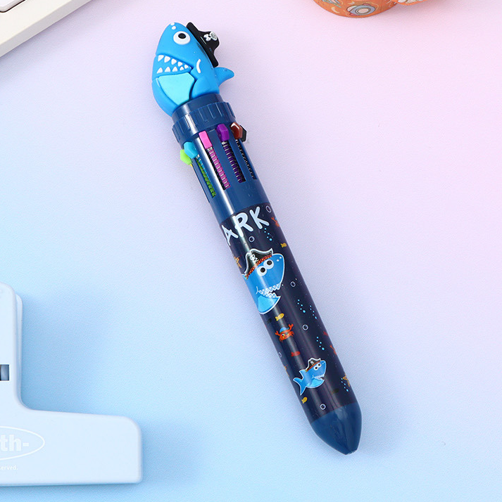 Shark Sailing Diary Ten color ballpoint pen 0.7mm
