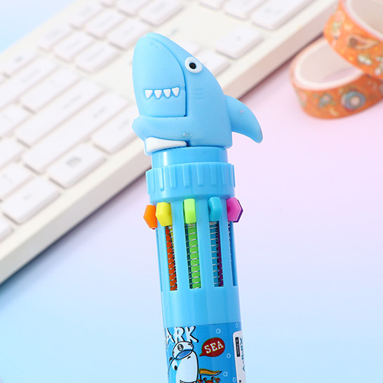 Shark Sailing Diary Ten color ballpoint pen 0.7mm