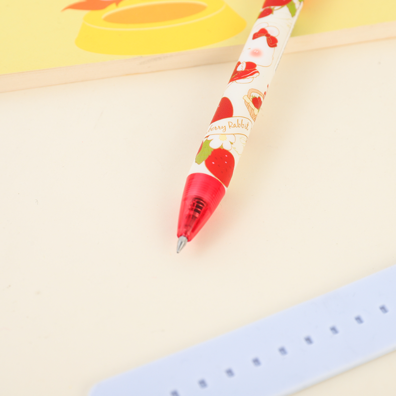 Strawberry Sweet Rabbit decompress Turn neutral pen black 0.