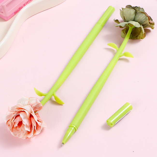 Fabric Flowers Shake Neutral Pen Black 0.5mm