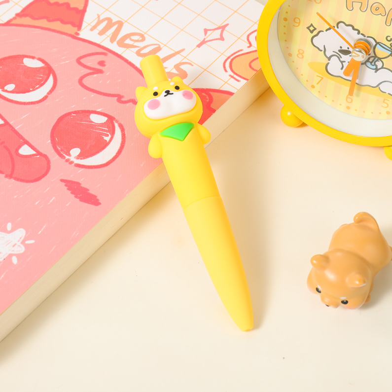 Pet Park silicone press neutral pen Black 0.5mm