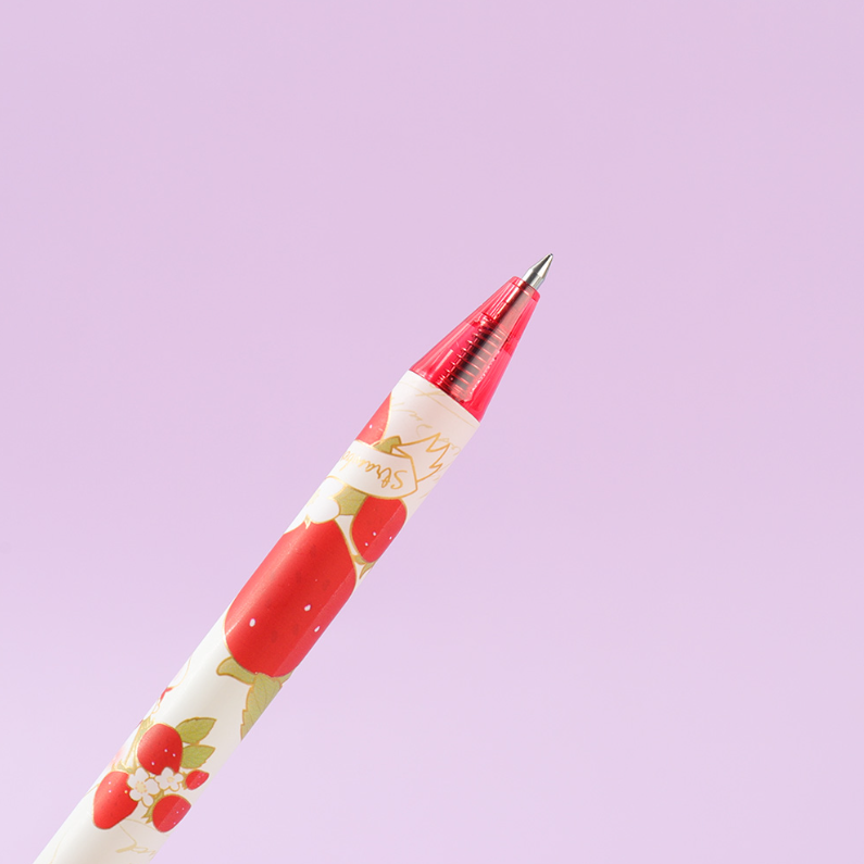 Strawberry Sweet Rabbit side press neutral pen blue 0.5mm