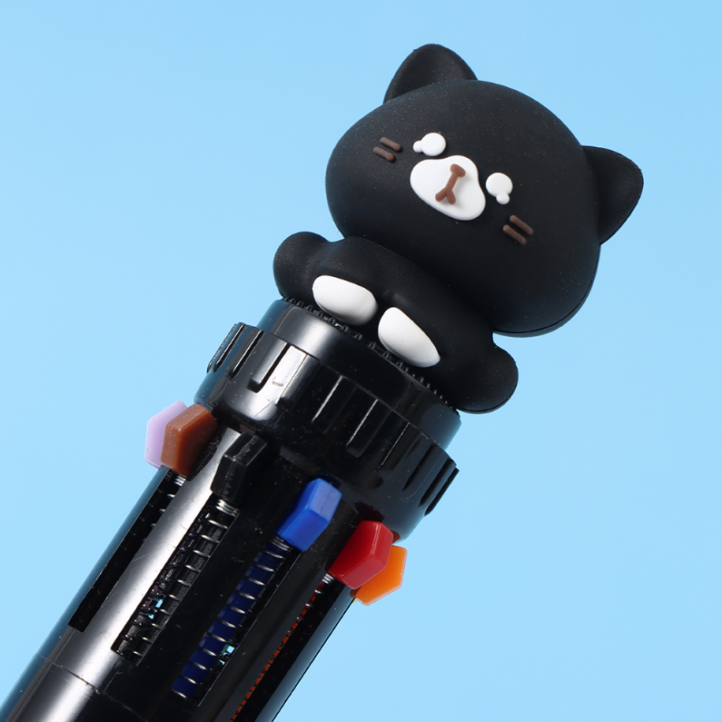 Cat Diary Ten color ballpoint pen 0.7mm
