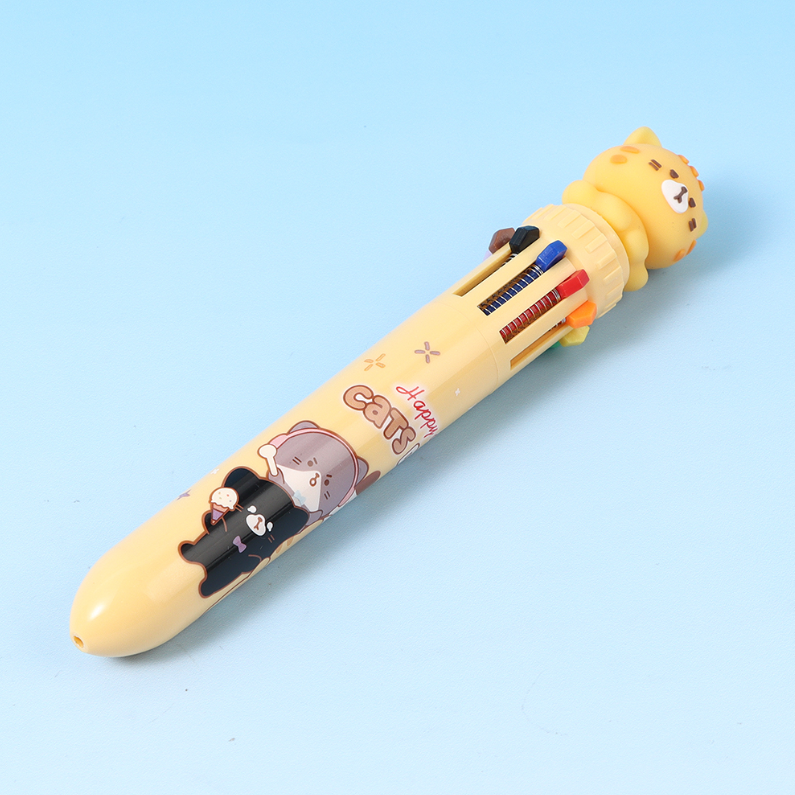 Cat Diary Ten color ballpoint pen 0.7mm