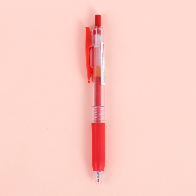 Red Retractable Gel Pen 0.5mm
