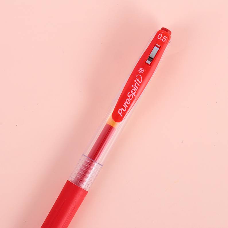 Red Retractable Gel Pen 0.5mm