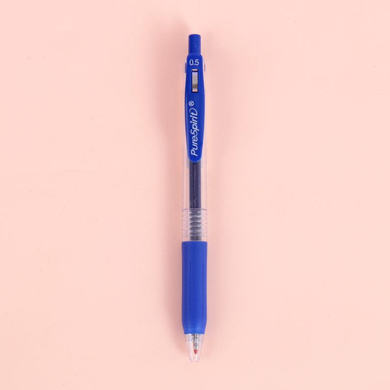 Blue Retractable Gel Pen 0.5mm
