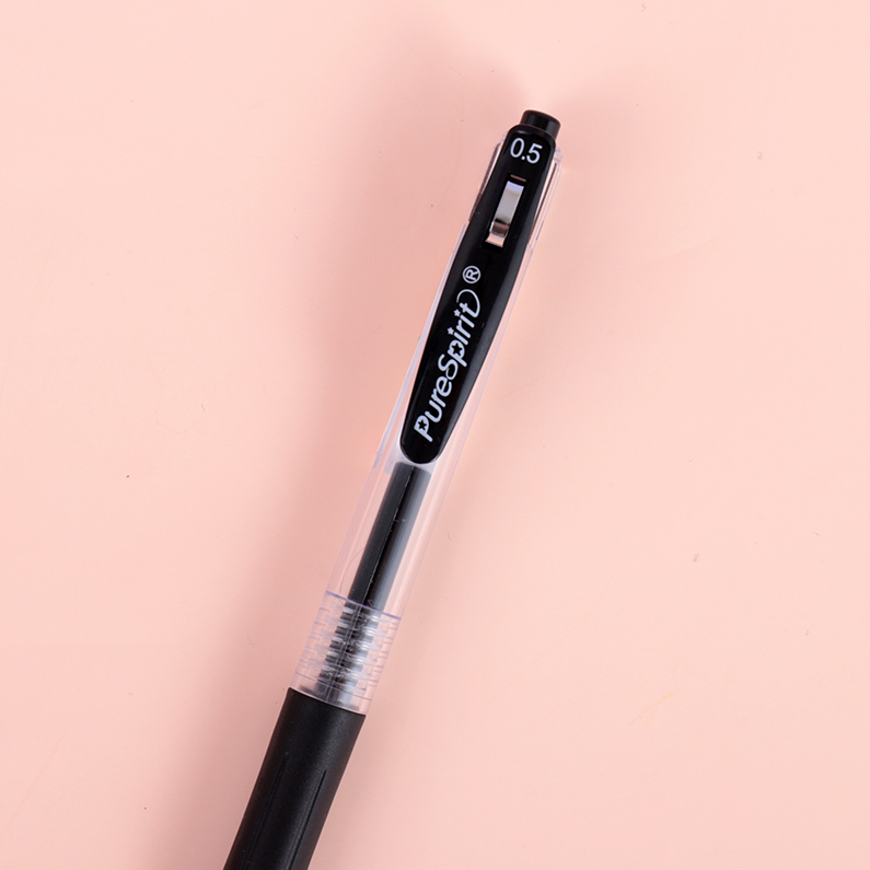 Black Retractable Gel Pen 0.5mm