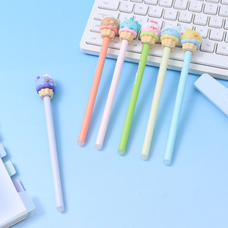 Cake Pet Erasable Gel Pen 0.5mm Blue