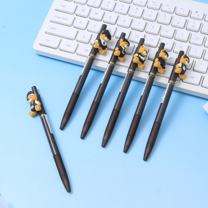 COOL BEAR Series Retractable Gel Pen 0.5mm Black