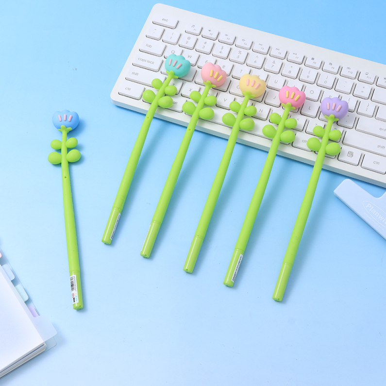 Tulip Silicone Wiggle Gel Pen Black 0.5mm