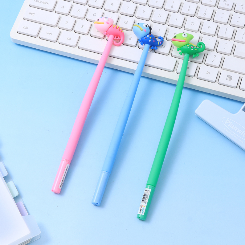 Chameleon Silicone Wiggle Gel Pen Black 0.5mm