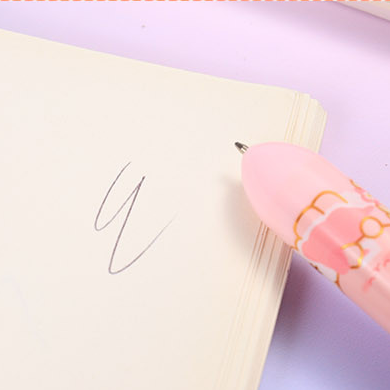 Romantic Flower Series Crystal Sakura Cat 10-Color Ballpoint Pen 0.7mm