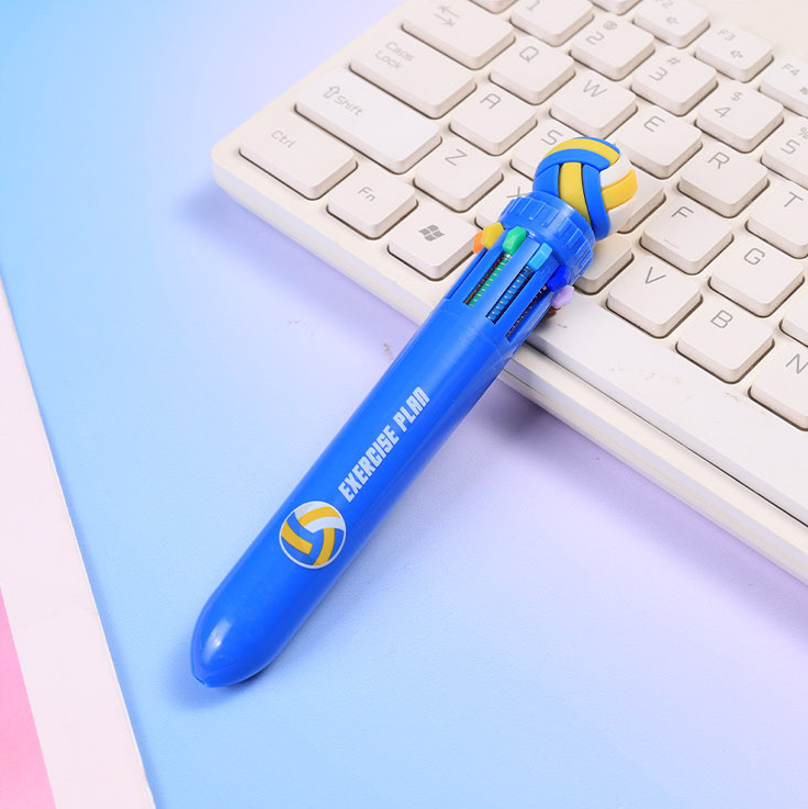 Exercise Plan 10-Color Ballpoint Pen 0.7mm