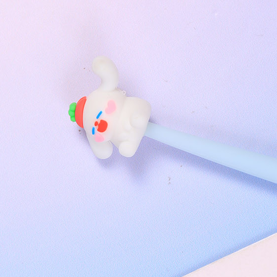 Artist Bunny Silicone Wiggle Gel Pen Black 0.5mm