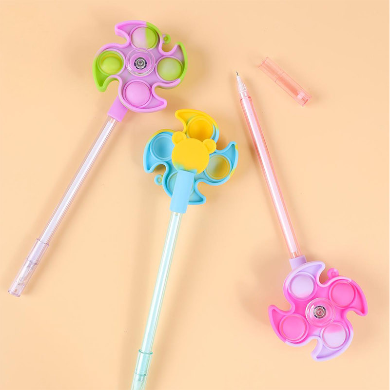 Rotating Windmill Series Silicone Gel Pen Black 0.5mm