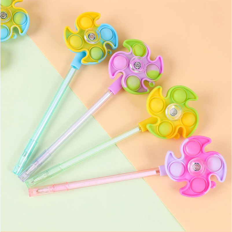 Rotating Windmill Series Silicone Gel Pen Black 0.5mm