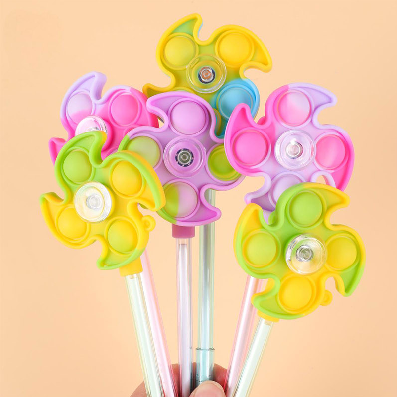 Rotating Windmill Series Silicone Gel Pen Black 0.5mm