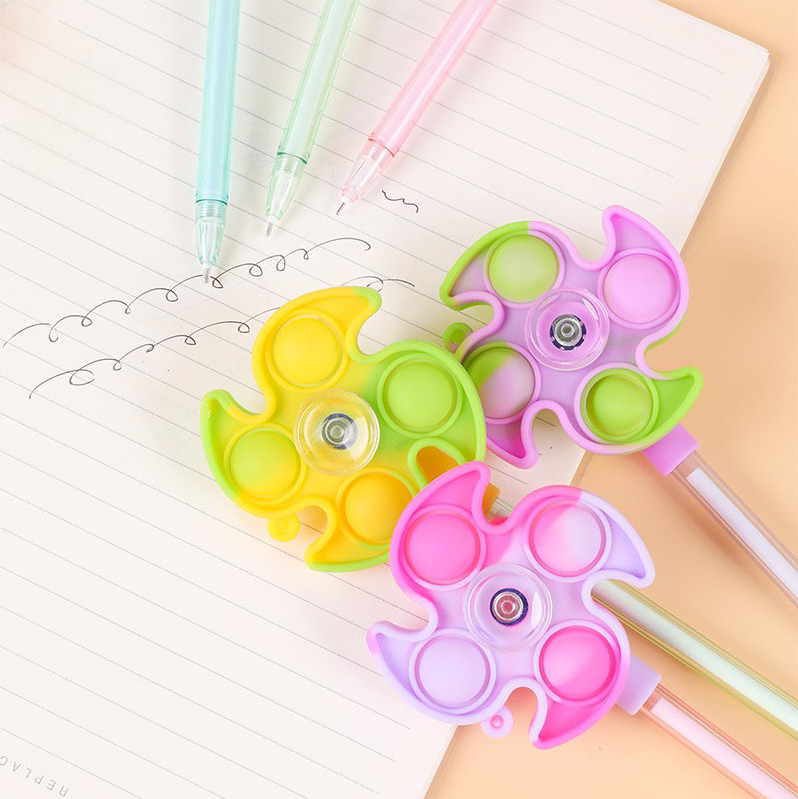 Rotating Windmill Series Silicone Gel Pen Black 0.5mm