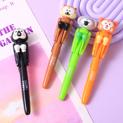 Fun Animal Boxing Cap Ballpoint Pen Black
