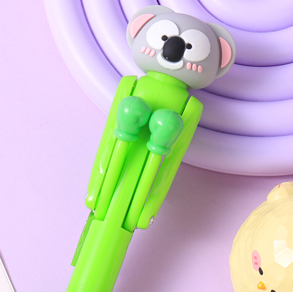 Fun Animal Boxing Cap Ballpoint Pen Black