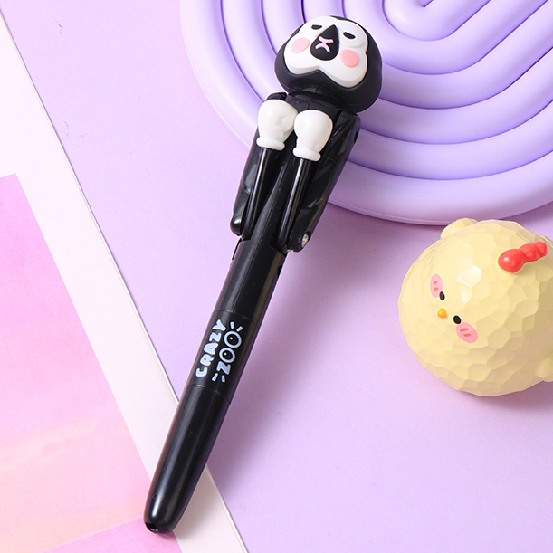 Fun Animal Boxing Cap Ballpoint Pen Black