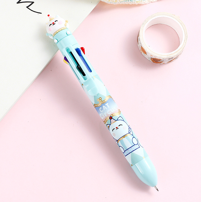 Cat Circus 8-Color Ballpoint Pen 0.7mm
