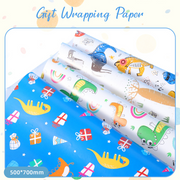 Cartoon Dinosaur Gift Wrapping Paper
