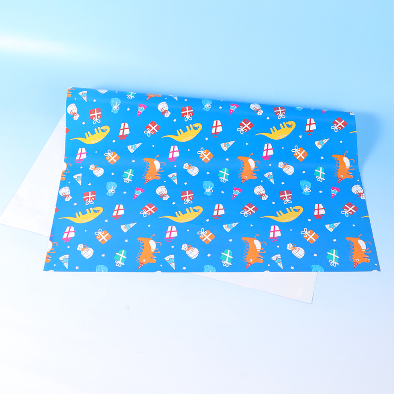 Cartoon Dinosaur Gift Wrapping Paper