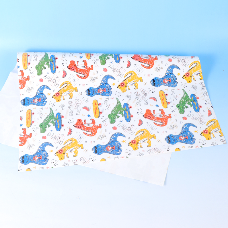 Cartoon Dinosaur Gift Wrapping Paper