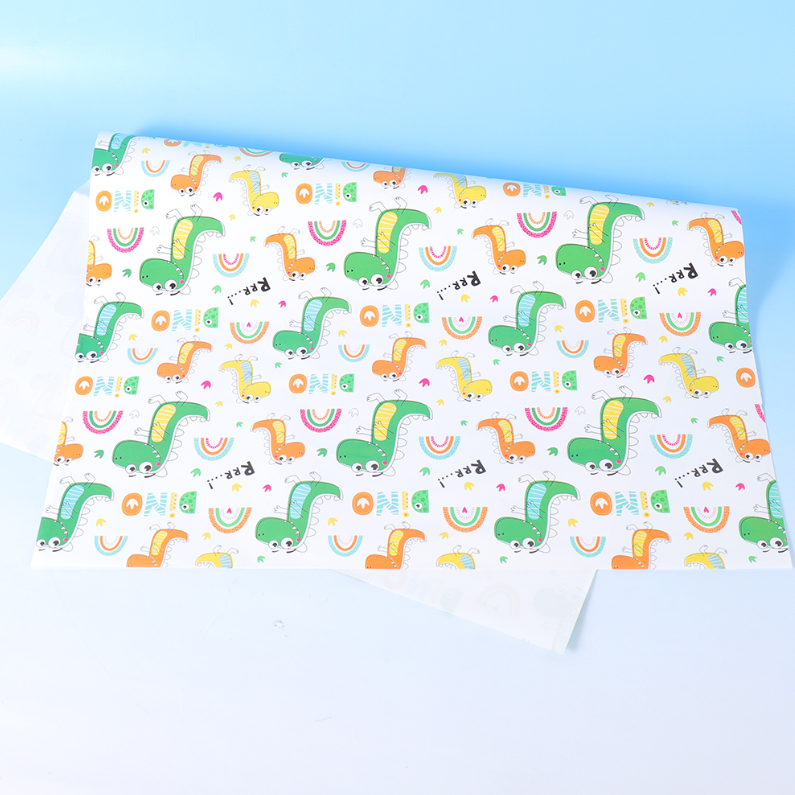 Cartoon Dinosaur Gift Wrapping Paper
