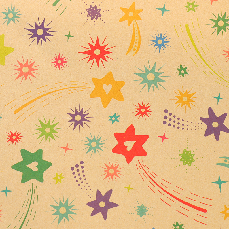 Colorful birthday party gift paper