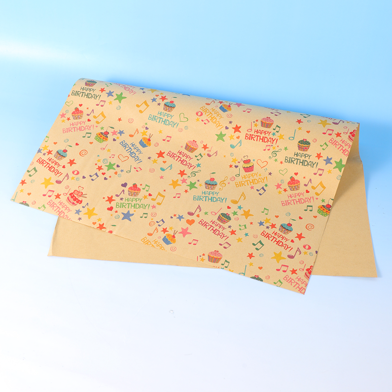 Colorful birthday party gift paper
