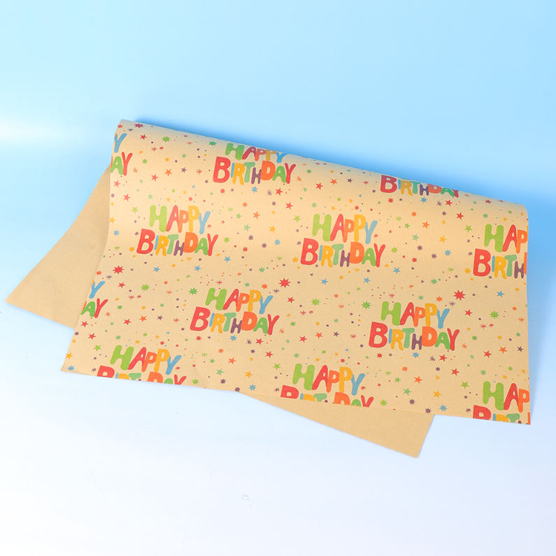 Colorful birthday party gift paper