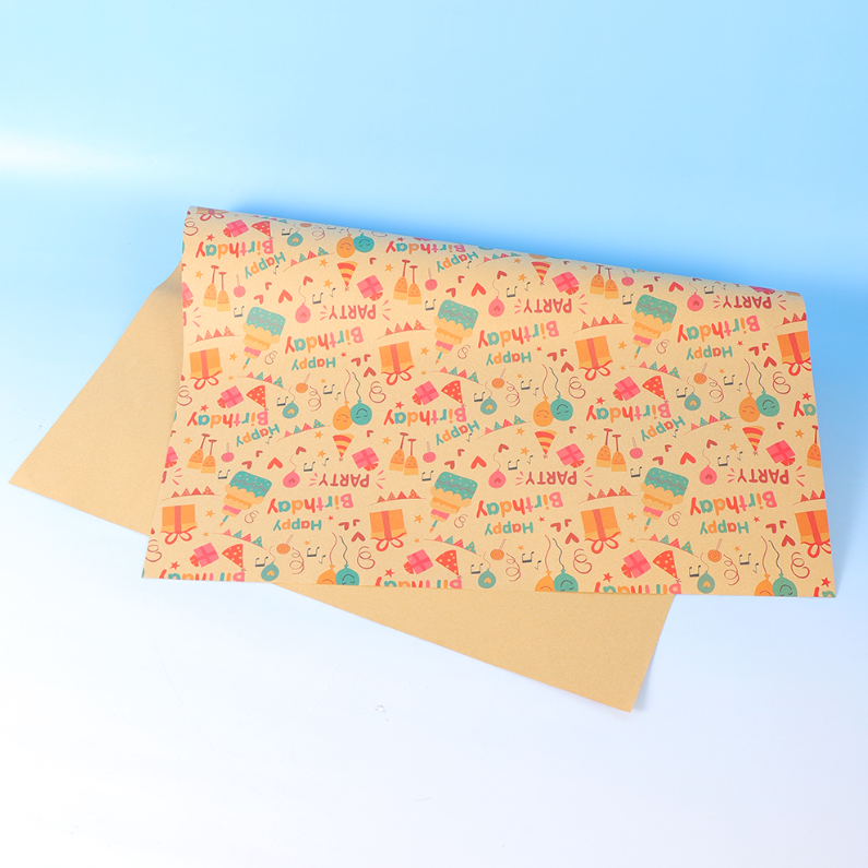 Colorful birthday party gift paper